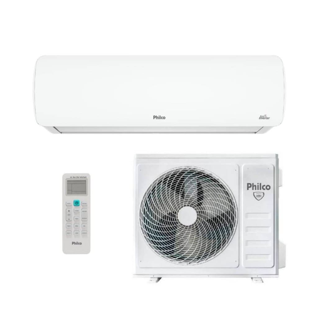 Ar Condicionado Split 30000 BTUs Inverter PAC30QC Quente e Frio Philco 220V branco