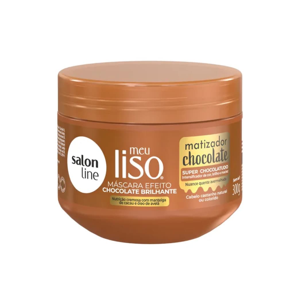 MASCARA MATIZADORA CHOCOLATE MEU LISO SALON LINE 300G - SALON LINE