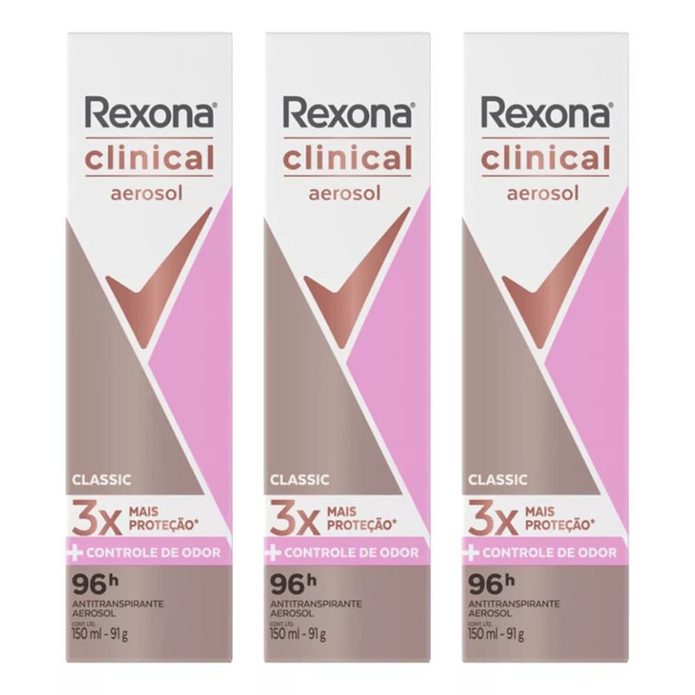 Desodorante Aerosol Rexona Clinical Classic 150ml