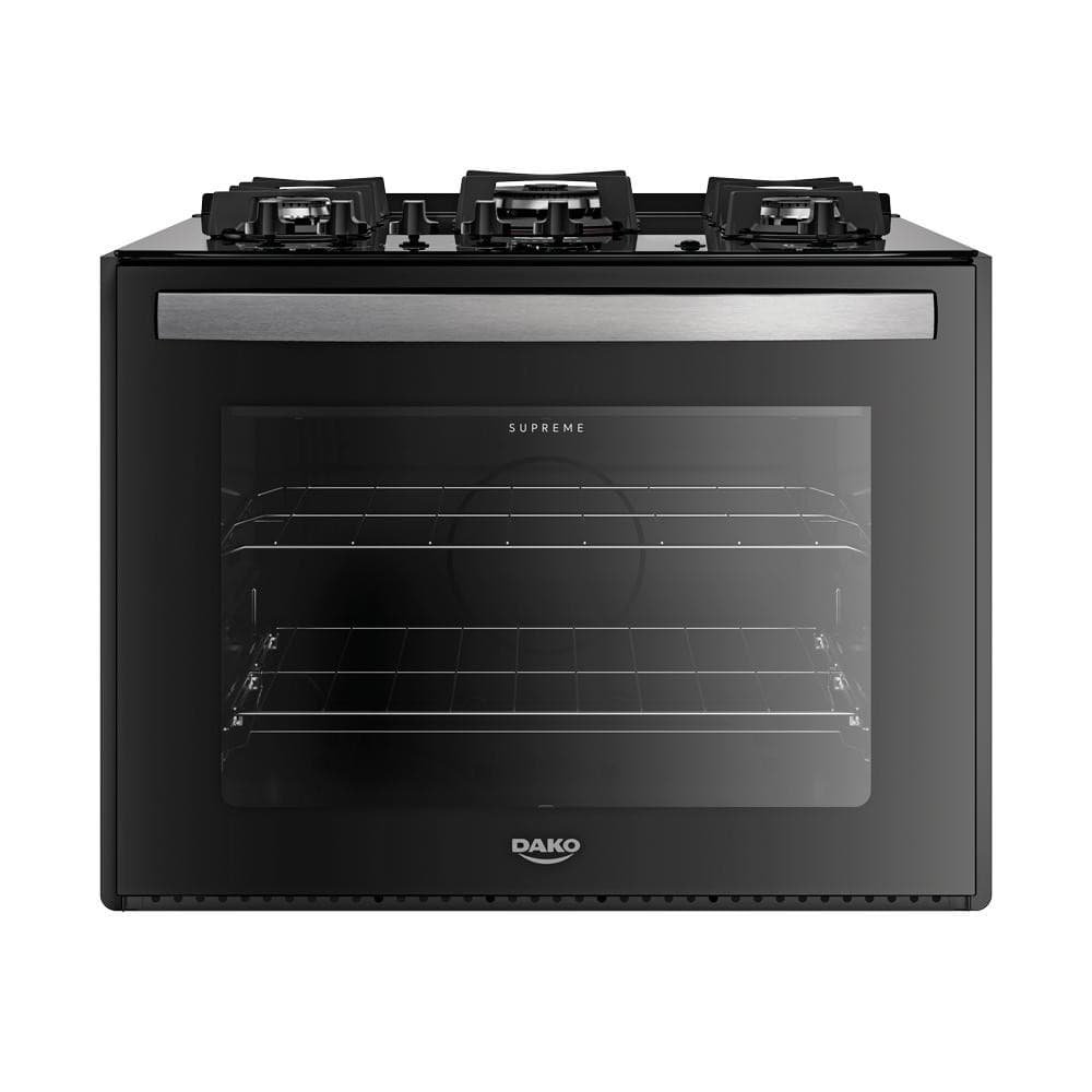 Fogão 5 Bocas de Embutir  Dako Supreme Mesa de Vidro Bivolt