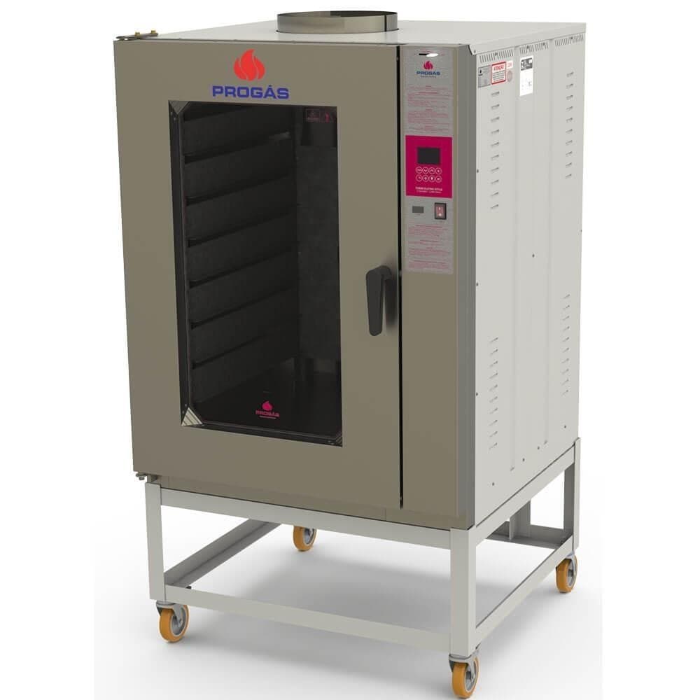 Forno Turbo Industrial Progás PRP-10000 Style Com Vapor Elétrico 380V Trifásico Para 10 Esteiras