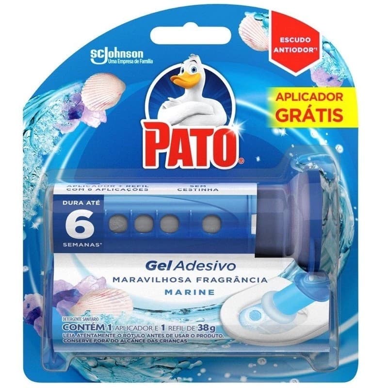 Gel Sanitário Pato Marine 38g Limpeza Contínua + Aplicador