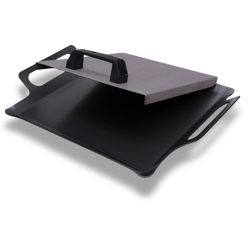 Chapeira Chapa Chapinha Bifeteira 40x30 Para Fogão Com Tampa Prensa Industrial Hamburguer