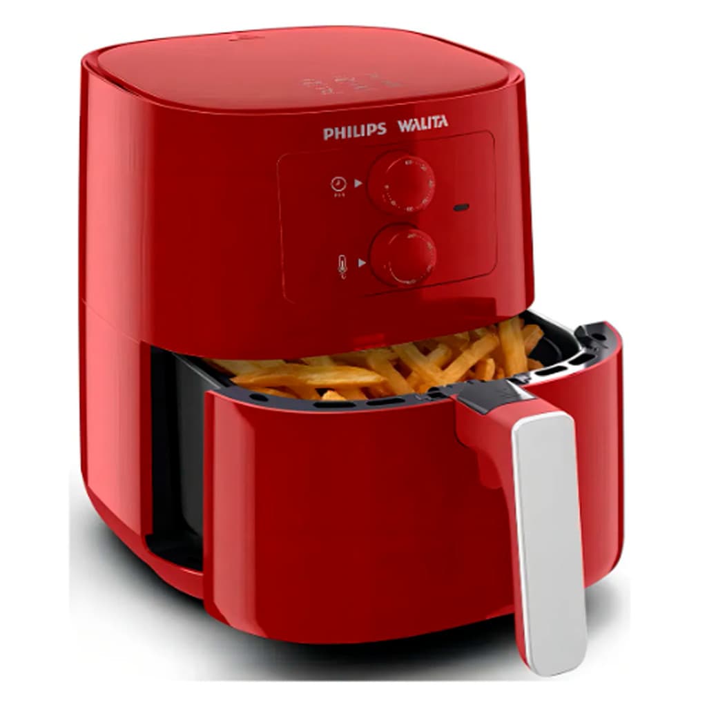 Fritadeira Vermelha 4,1 Litros Airfryer 127v Analógico RI9201/41 Philips Caixa Avariada