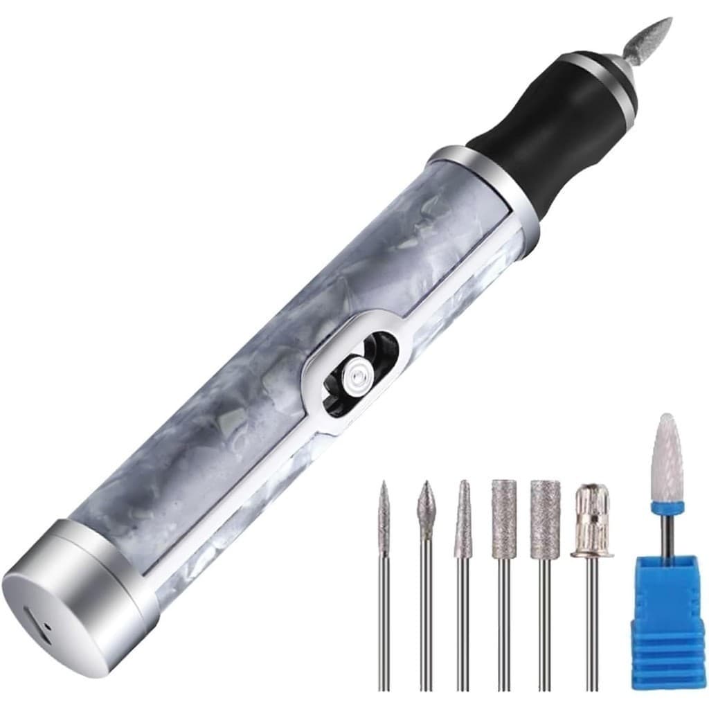 Lixas de Unha Elétricas - Máquina de Lixa de Unha Elétrica Recarregável, Lixadeira de Unha para Unhas Grossas, Lixa de U