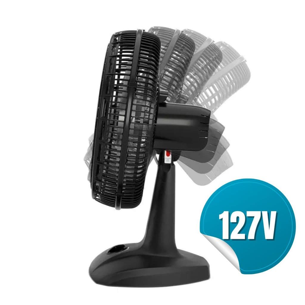 Ventilador Philco 2 em 1 Mesa e Parede PVT41A 150W Maxx Force com 6 pás, preto, 127V
