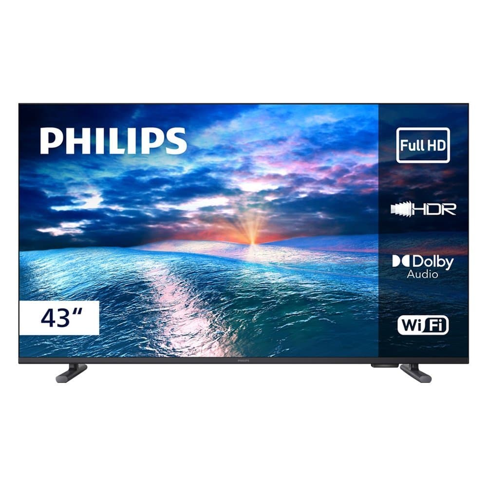 Smart TV LCD LED 43 polegadas Philips Full HD com Wi-Fi