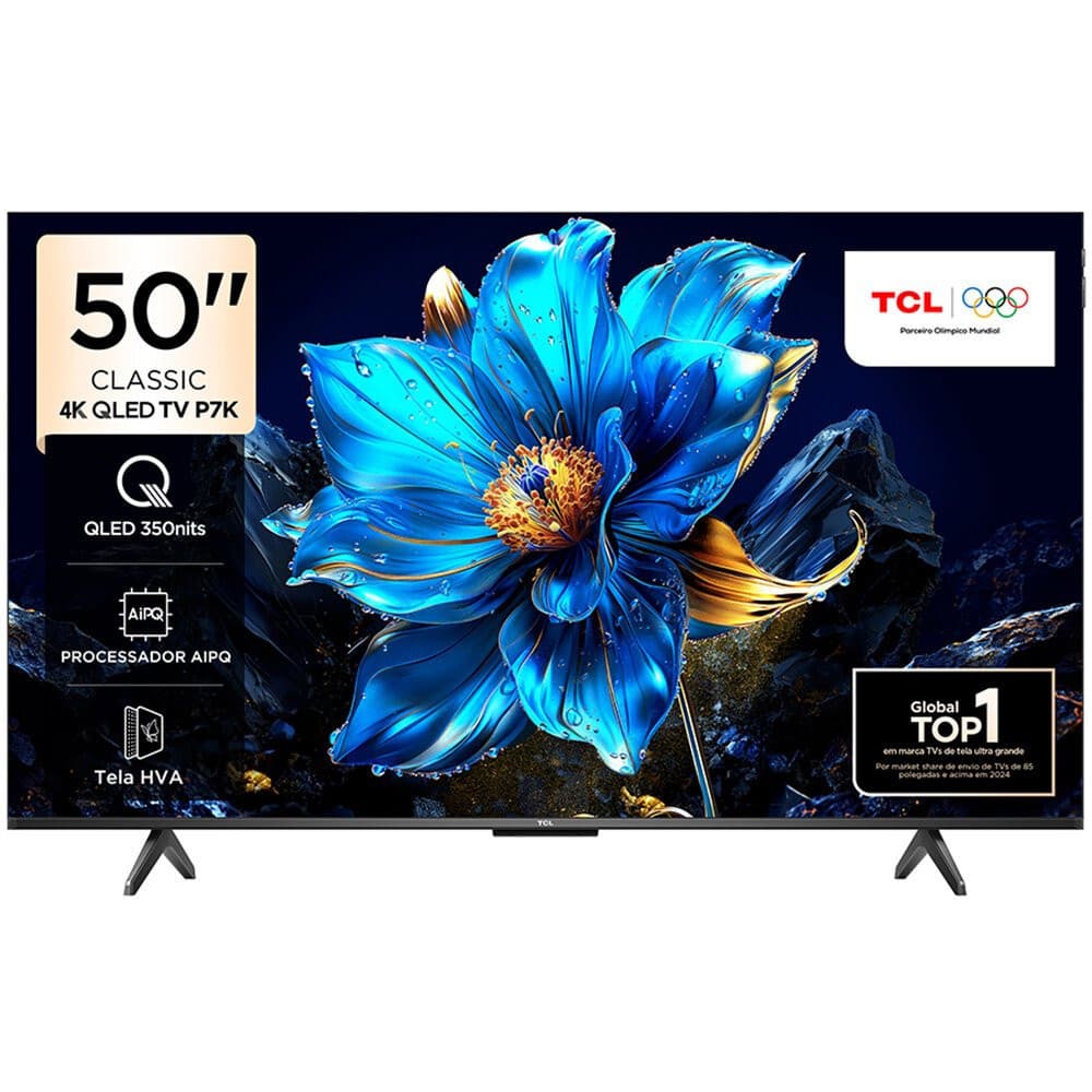 Smart TV TCL 50 Polegadas 4K UHD QLED Google TV 50P7K