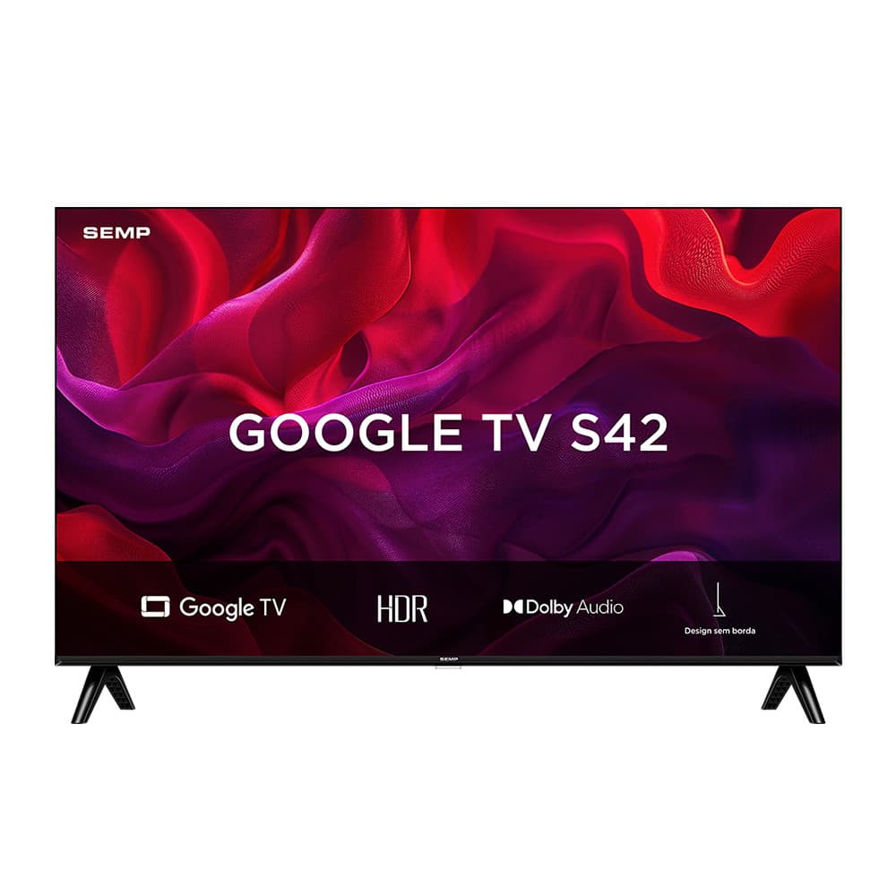 Tv Semp 43 Polegadas 43S42 Smart HD Google Tv interface