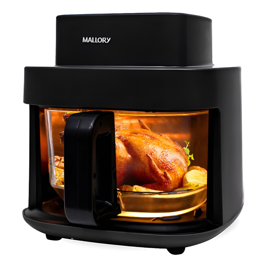 Fritadeira Air Fryer Mallory com cesto de vidro 4,5 litros preta
