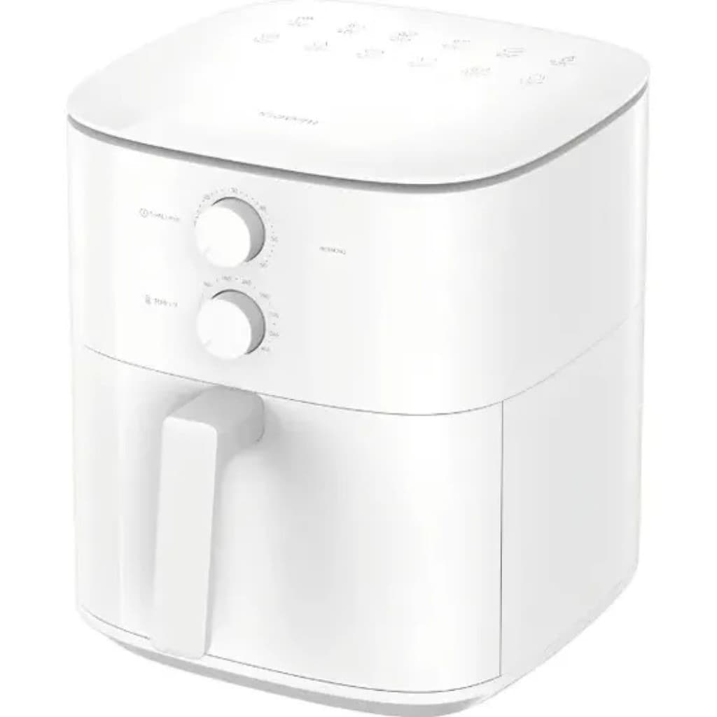 Fritadeira Xiaomi Smart Air Fryer Essential 6Litros 110V branca com controles frontais.