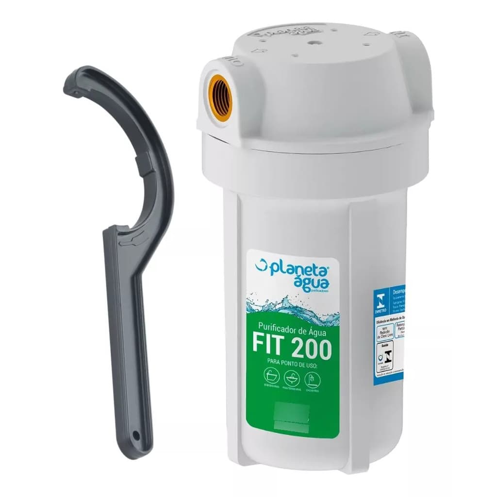 Purificador de Água Filtro Planeta Água Fit 200 com acessório