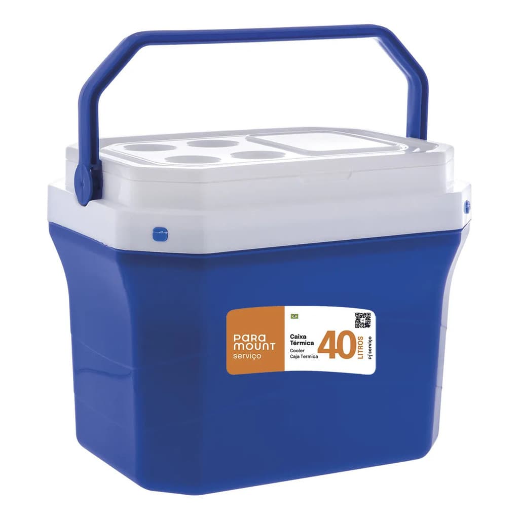 Caixa Térmica 40 Litros Portátil E Reforçada C/ Alça Prática Viagem Lazer