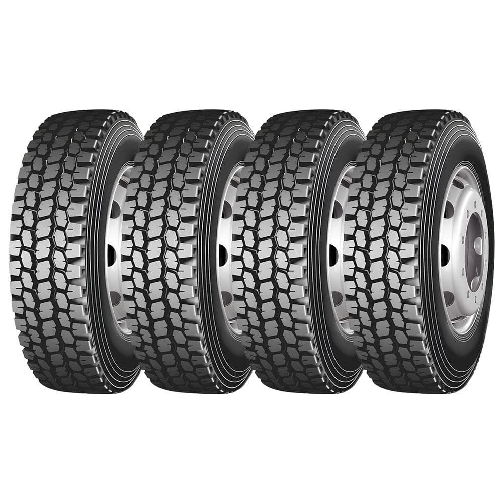 Pneu Longmarch D272 275/80 R22.5 Aro 22.5 147/144K 16PR Misto Kit4