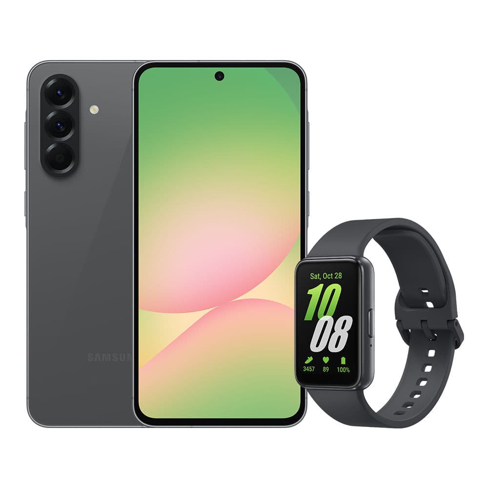 A56 5G (256GB) - Preto + Galaxy Fit3 - Grafite