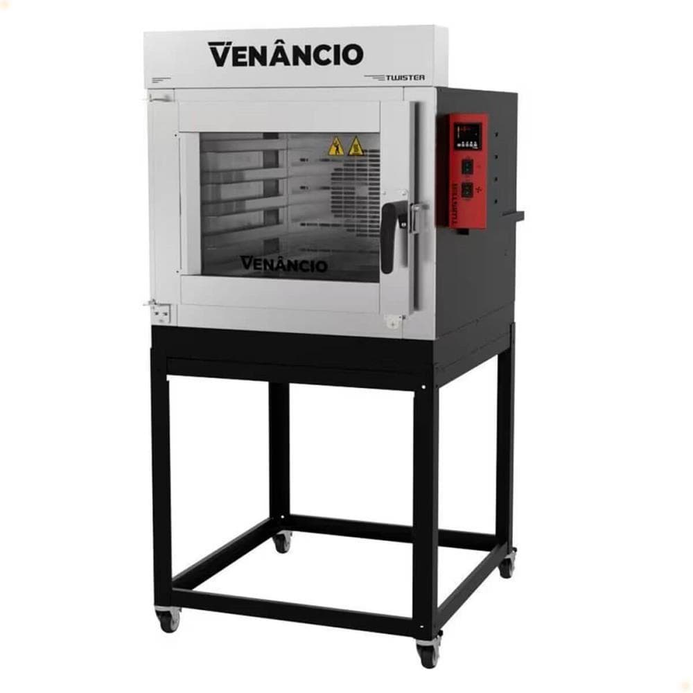Forno industrial elétrico Venâncio Turbo Twister para 5 esteiras, 220V, monofásico, modelo FVT5E