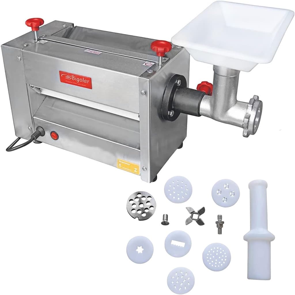 Cilindro 30cm com Extrusor e Moedor Inox 430 Bivolt Bigolar