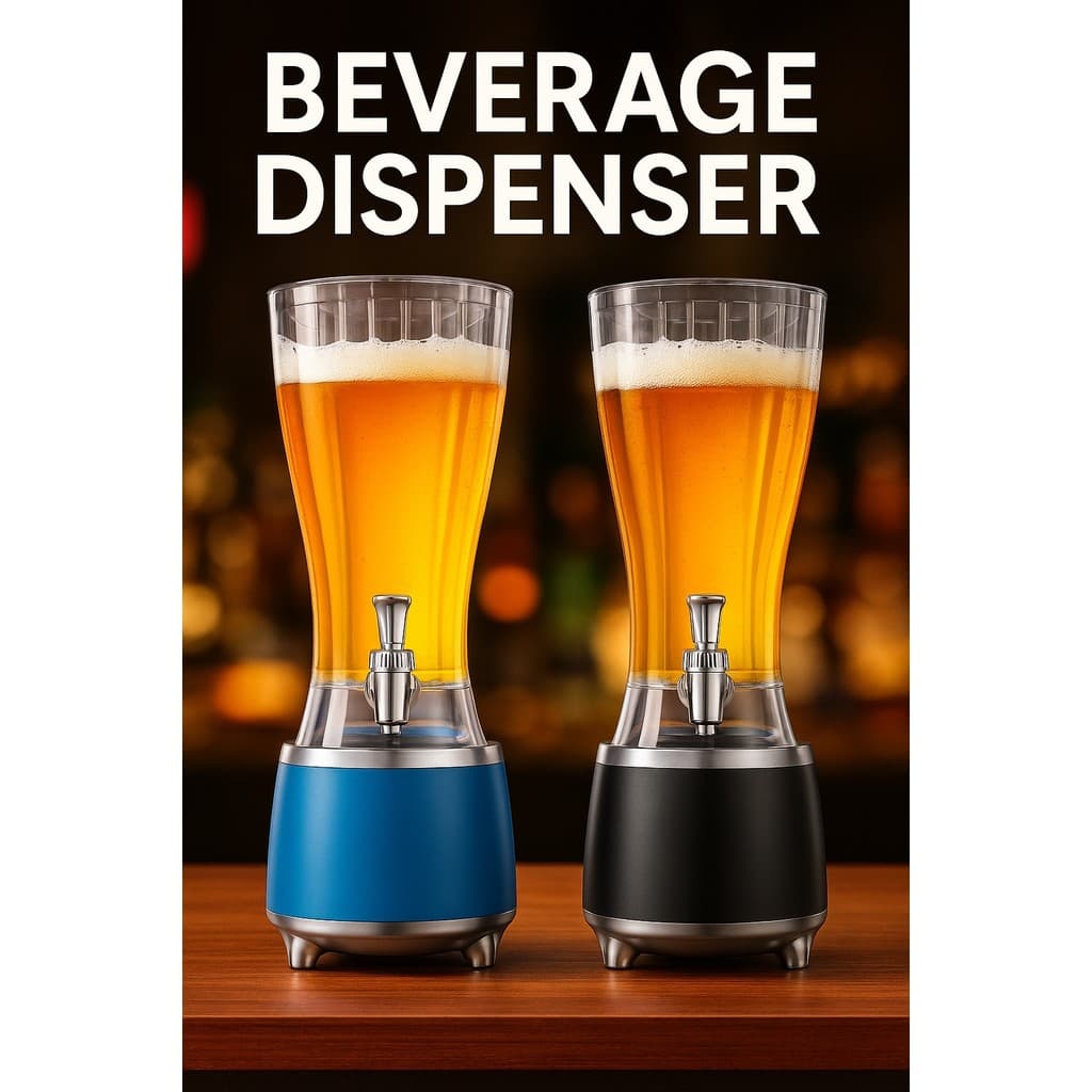Torre De Chopp Chopeira 2.5L Com Caixa De Som Bluetooth Dispenser Bebidas Com Tubo de Gelo - DKL
