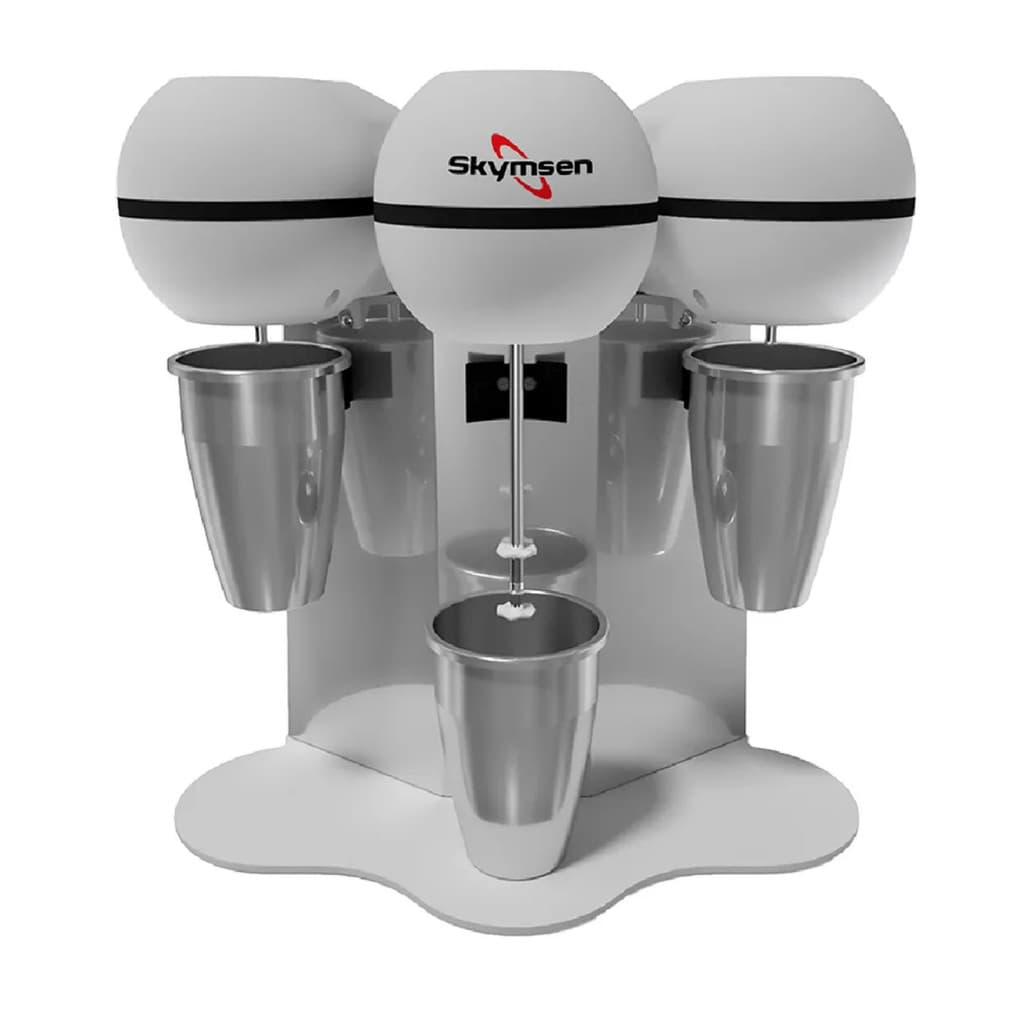 Batedor de Milk Shake Triplo 3 Hastes BMS-3 Copo Inox Skymsen