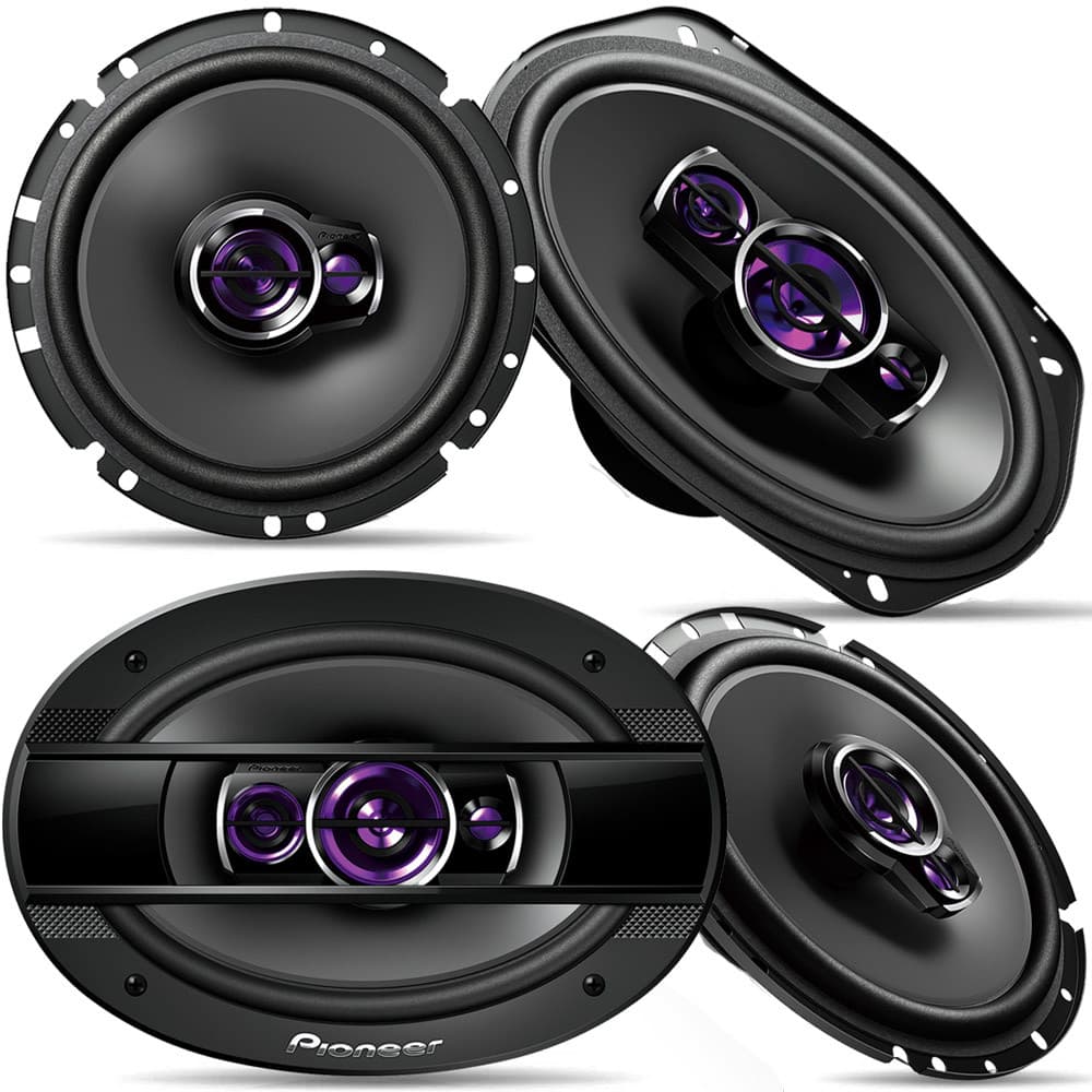 Kit Fácil Pioneer Alto Falante 6 Polegadas TS-1760BR 100W RMS + Alto Falante TS-6960BR 6x9 Polegadas 200W RMS