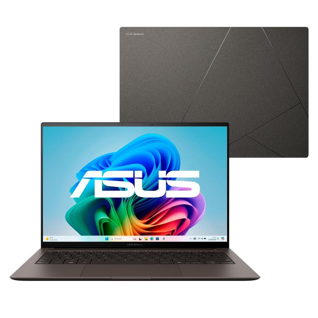 Notebook ASUS Zenbook S14 OLED UX5406SA Intel Core Ultra 7 256V 16Gb Ram 1TB SSD Win11 Home 14" FHD 120Hz Gray - PZ176W