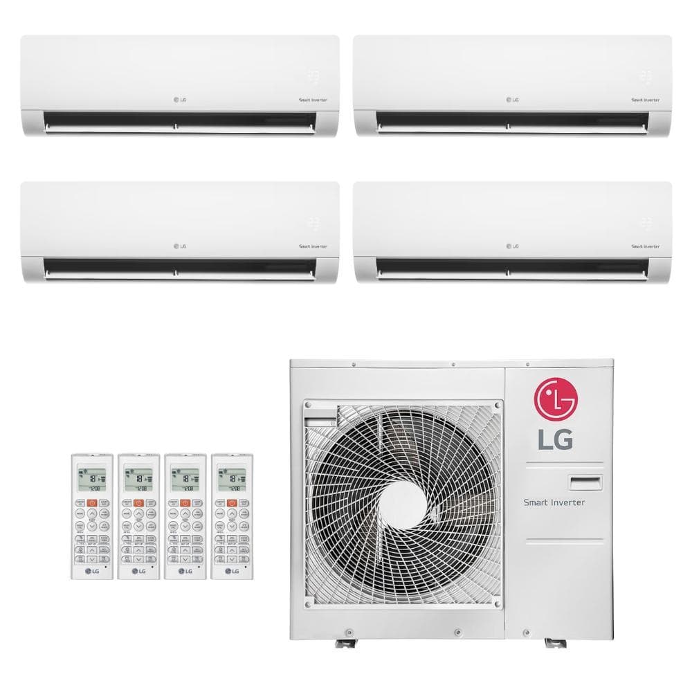 Ar-condicionado multi split inverter LG 30.000 com evaporadores e controles remotos