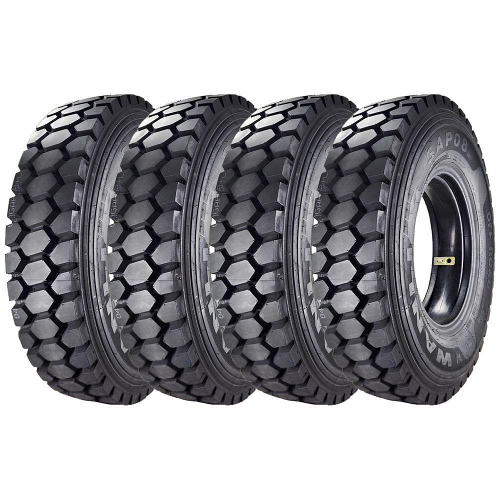 Pneu Wanli 12.00R24 Aro 24 SAP08 160/157F 20 Lonas Borrachudo Kit4
