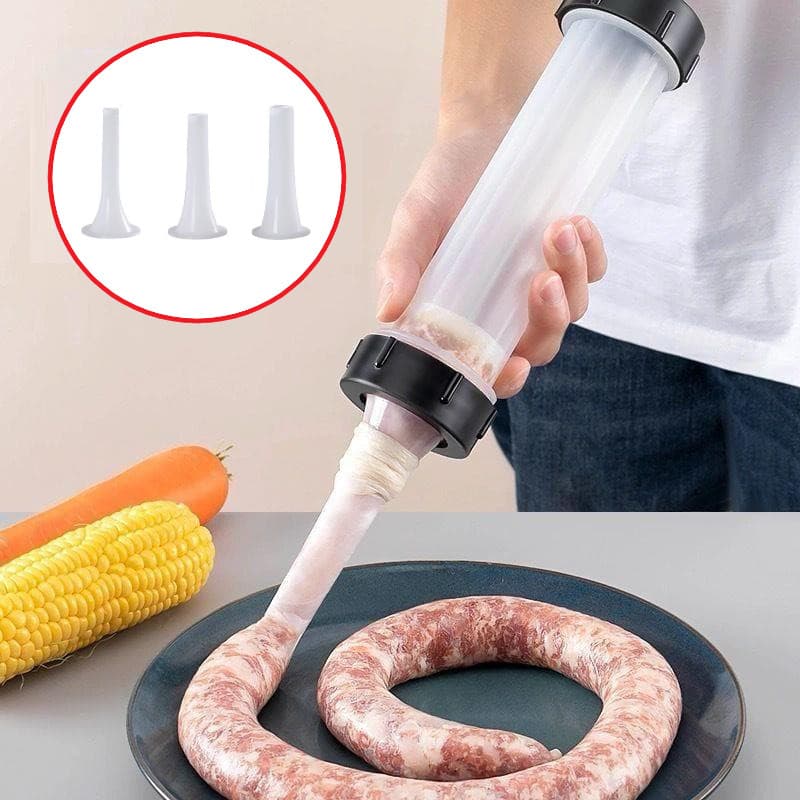 Ensacadeira para encher Linguiça Salame cafta embutidos 3 Funis charcutaria artesanal Carpei