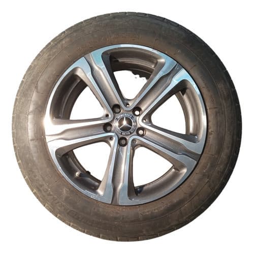 Roda Pneu Bom Mercedes Glc250 2.0 2014 2015 2016 235 60 R18 Prata