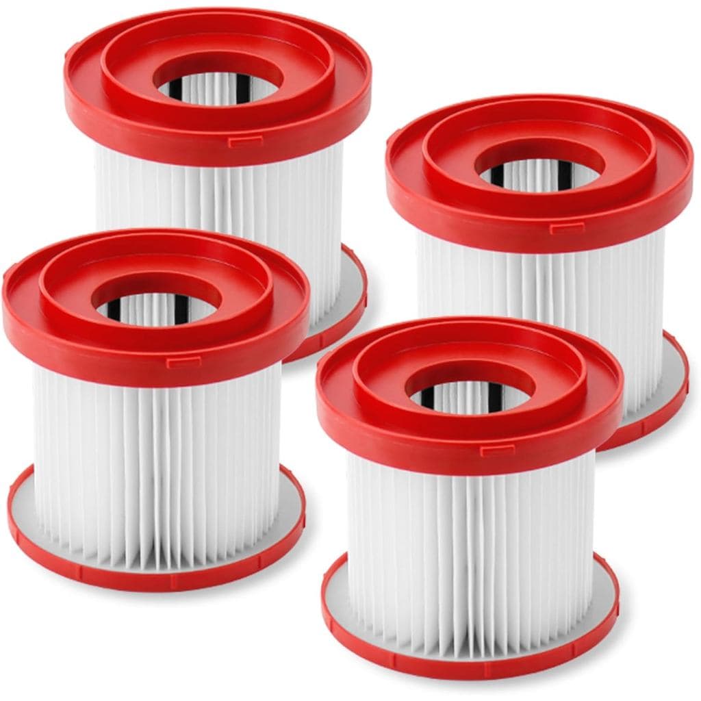 Filtros HEPA 49-90-1900 para aspirador de pó úmido e seco, quatro unidades, fundo branco