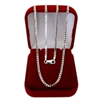 Corrente Masculina Grumet  Legítima Cordão 60 Cm Premium / Qualidade  banhado a prata Cordão Corrente Colar Aço Inox - E