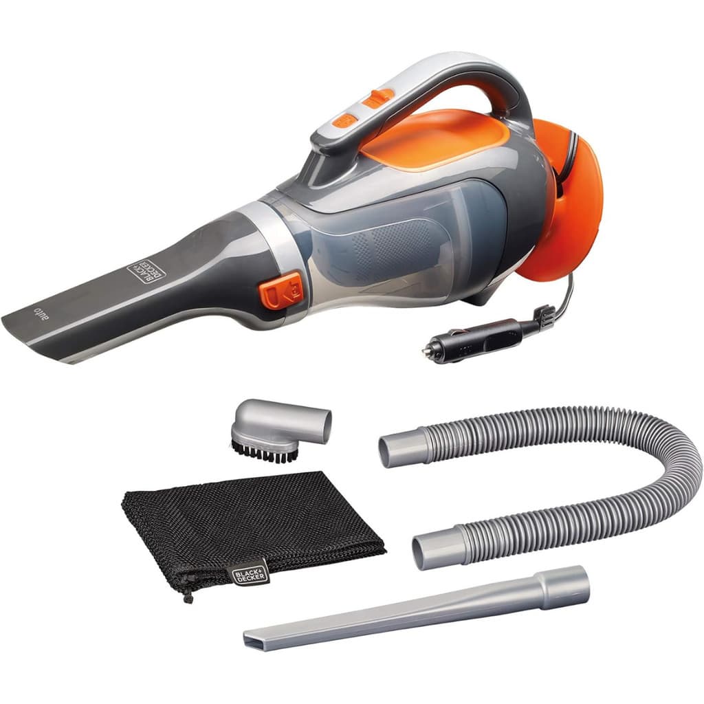 Aspirador de pó portátil Black & Decker BDCV610 12V com modo ciclônico e acessórios