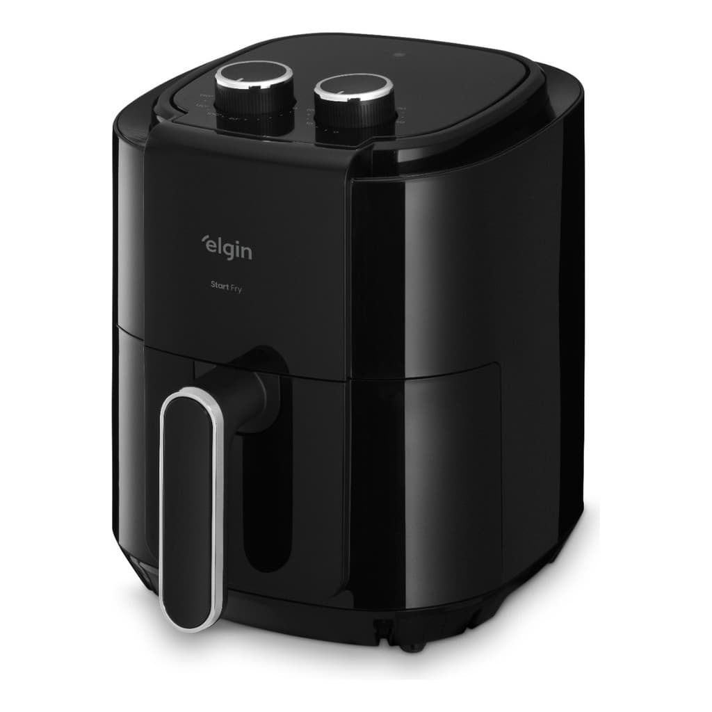 Fritadeira Air Fryer Elétrica Start Fry 3,5l Elgin 127V Facil Limpeza preta