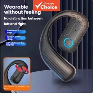  Fones de Ouvido Bluetooth Sem Fio Mono de Ouvido, Longa Duração da Bateria, Ideal para Jogos, Direção, Negócios e
