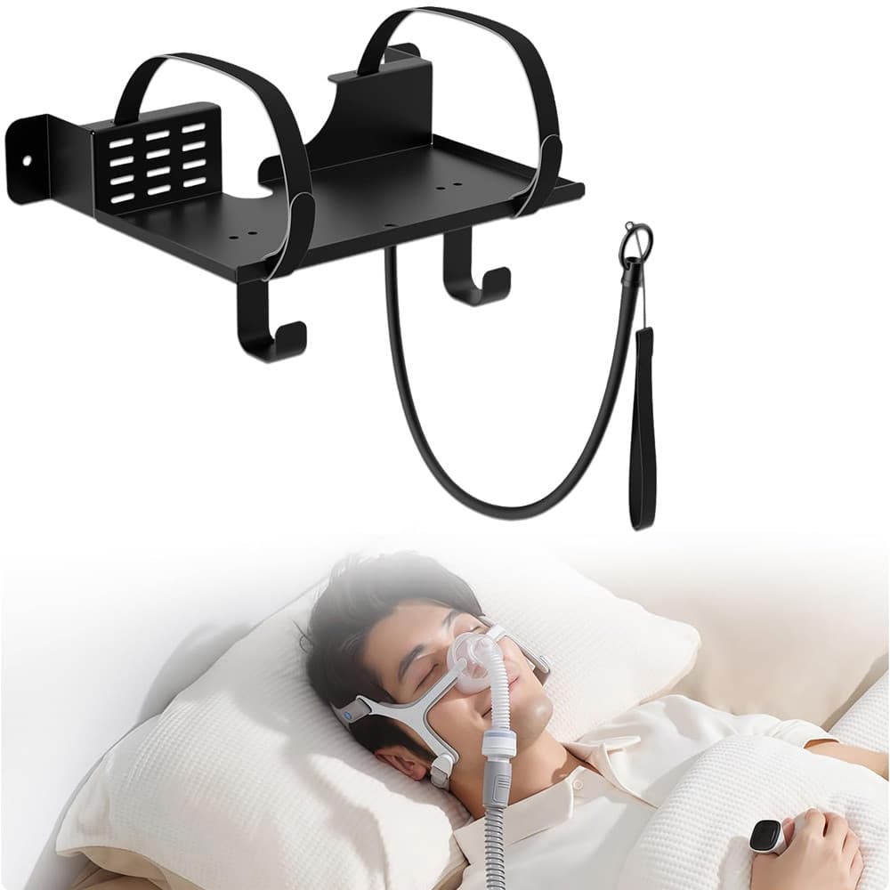 Prateleira De Montagem Em Parede Cpap De Metal Para AirSense 10 E 11 Com Ângulo Ajustável Mangueira Cabide Máscara Ganch