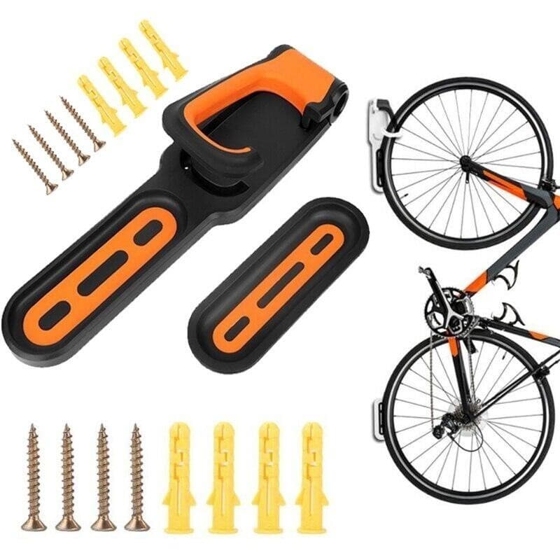 Suporte de parede para bicicleta com bicicleta e parafusos