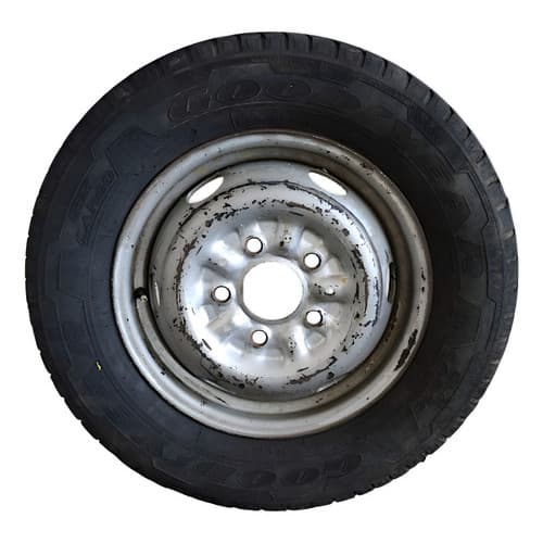 Roda De Ferro C/ Pneu 225/65 R16 Mercedes Mb 180 1994 1999 Prateado