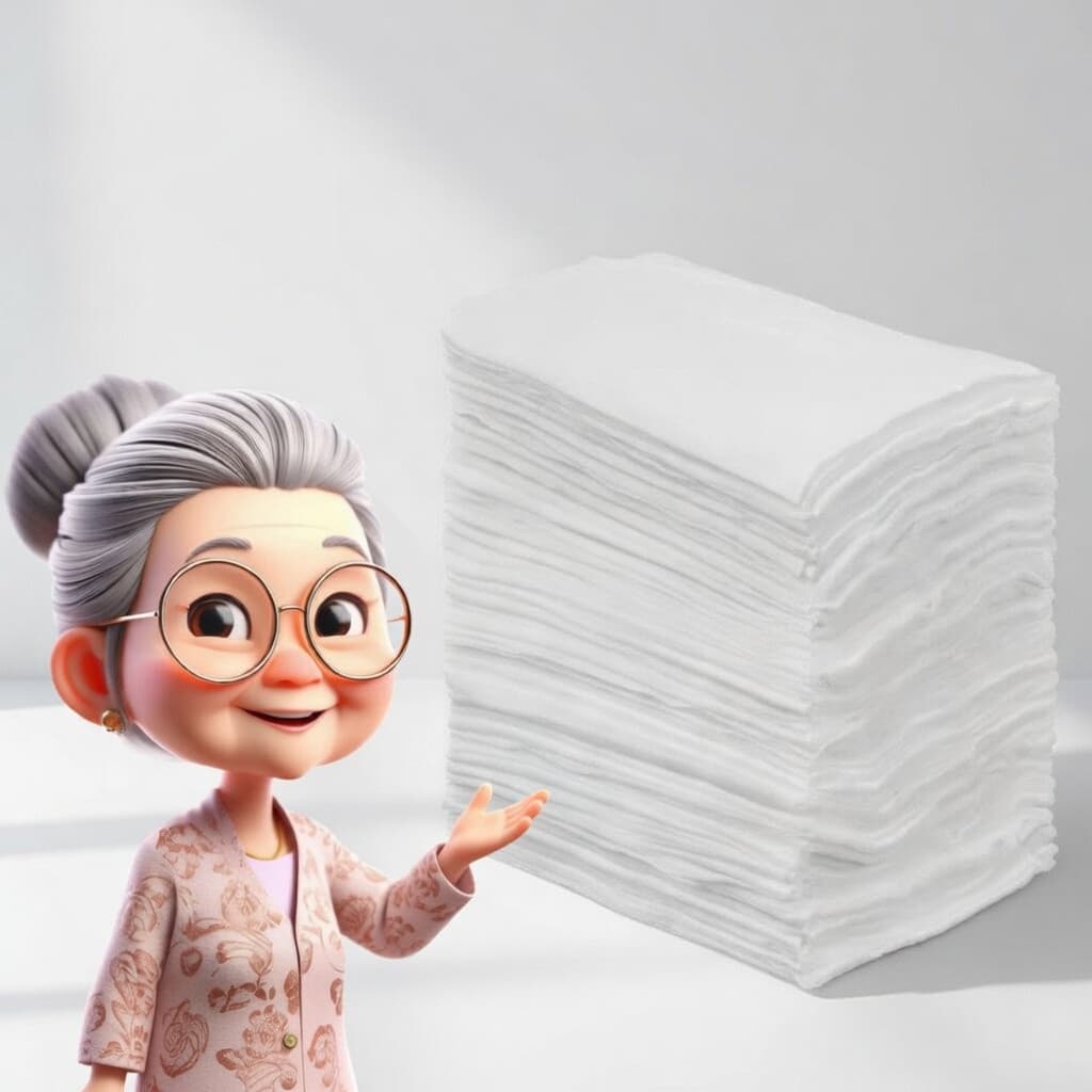 100un Toalha Descartável Para Idosos Banho Leito Limpeza Completa