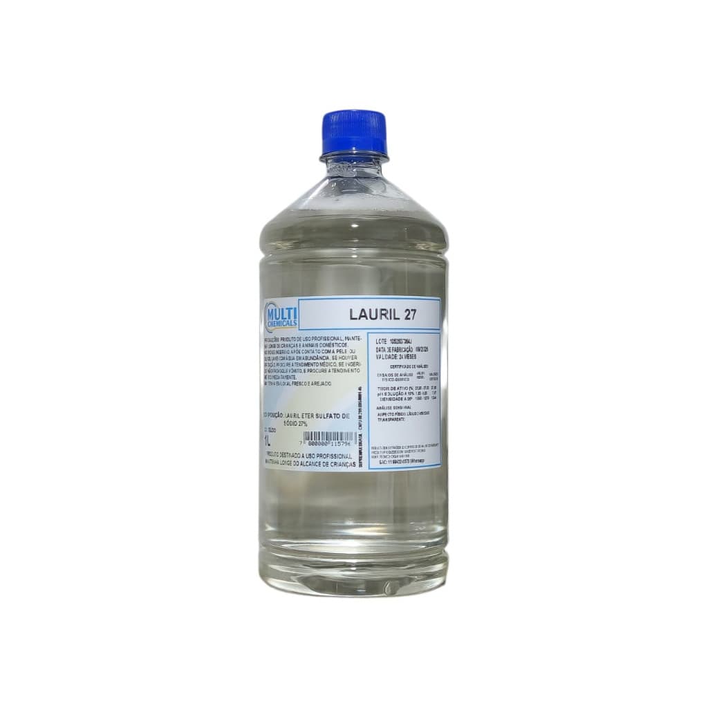 Lauril líquido 27% 1 kg ( alta qualidade) para detergentes, sabonetes e sabões líquidos.