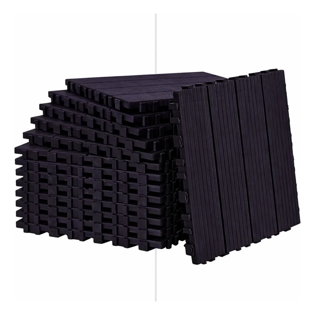 Kit 9 Deck Modular 0,90m2 Piso Sacada Varanda Jardim Úmida