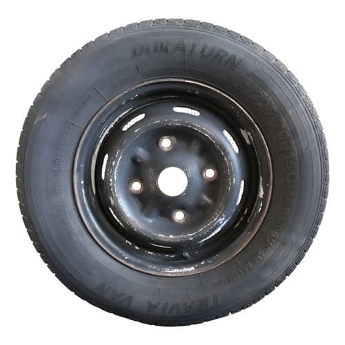 Roda De Ferro C/ Pneu 205/70 R15 Space Trafic 1997 1998 2002 Preto