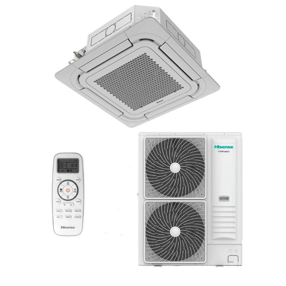 Ar Condicionado Split Cassete 4 Vias 60000 BTUs Inverter Hisense Frio AUW-60T6RNC - 380V com controle remoto