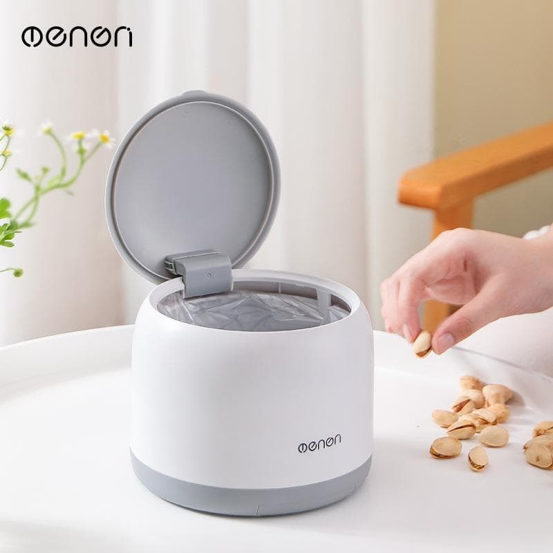 Lixeira de mesa doméstica 2023, novo estilo, influenciador de alto valor, sala de estar, Mini mesa de carro, lixeira san