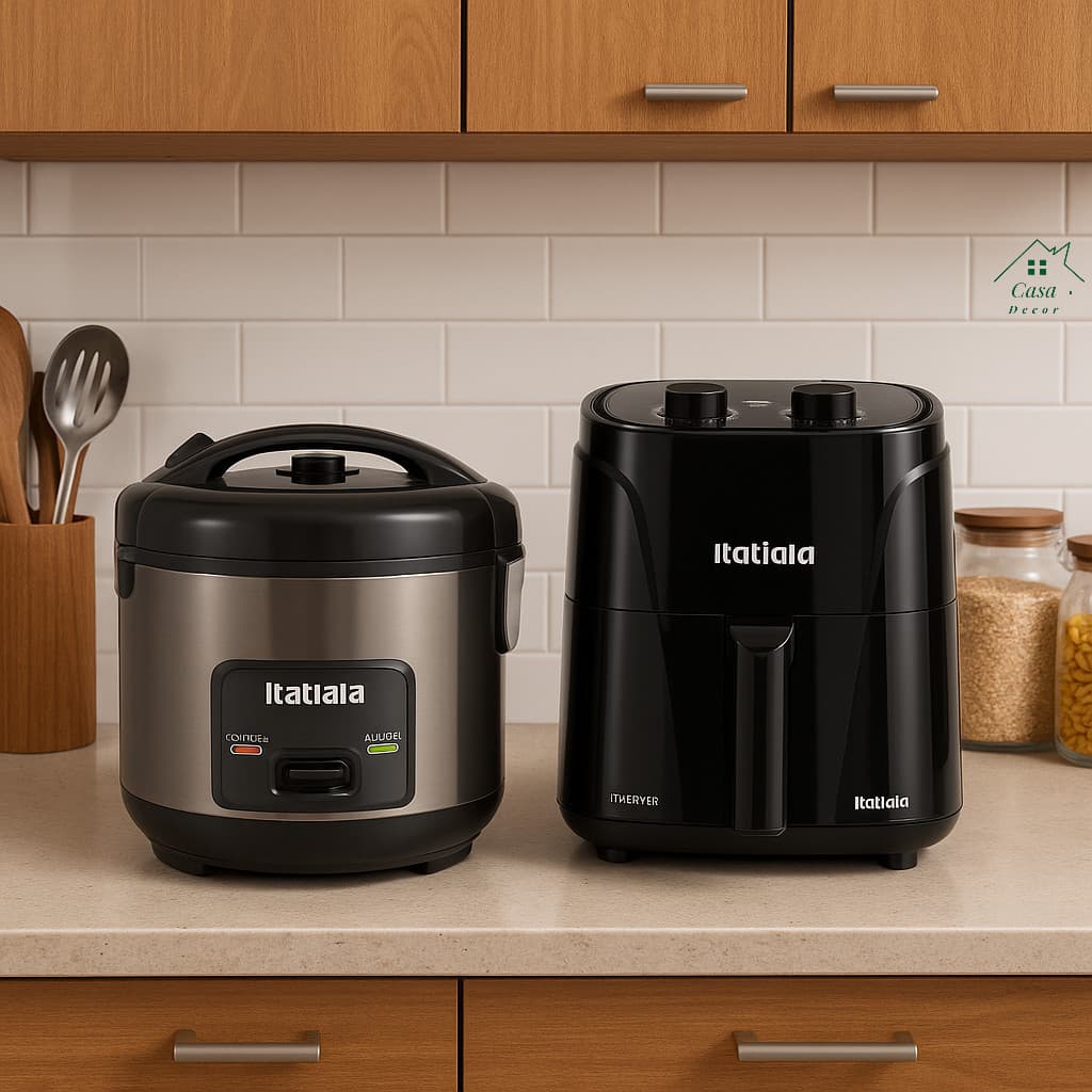 Combo Black Itatiaia: Air Fryer 4L + Panela de Arroz 1L – Design e Eficiência
