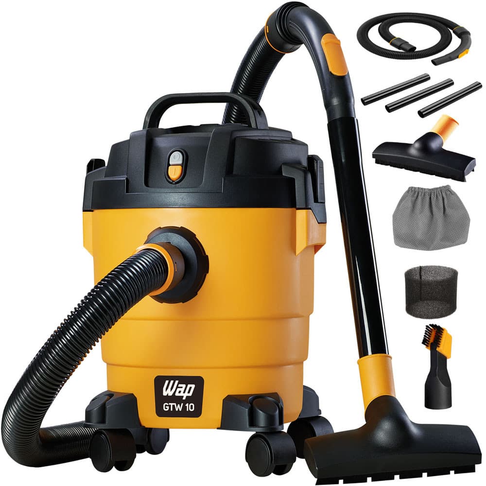 Aspirador e soprador Wap GTW 10, 10L, 1400W, profissional, amarelo e preto