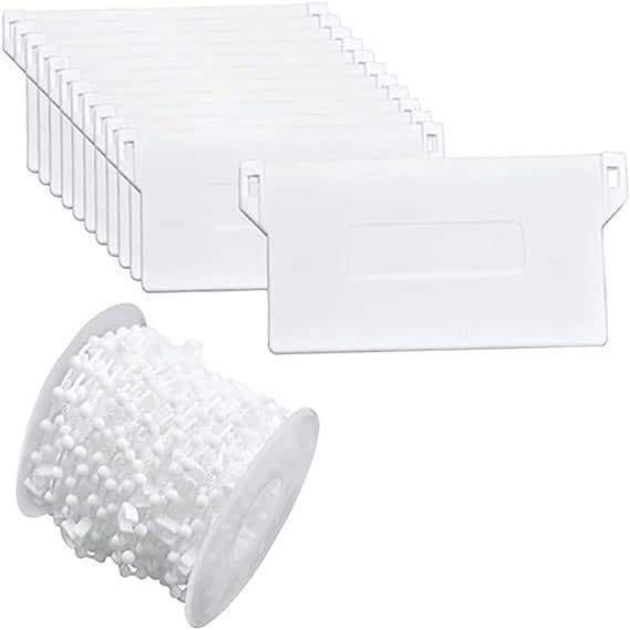 24 Pesos Persiana Vertical 9cm Acessosório 5 Mts Corrente Clip Persiana vertical, peso Cortina - Acessórios  decoração