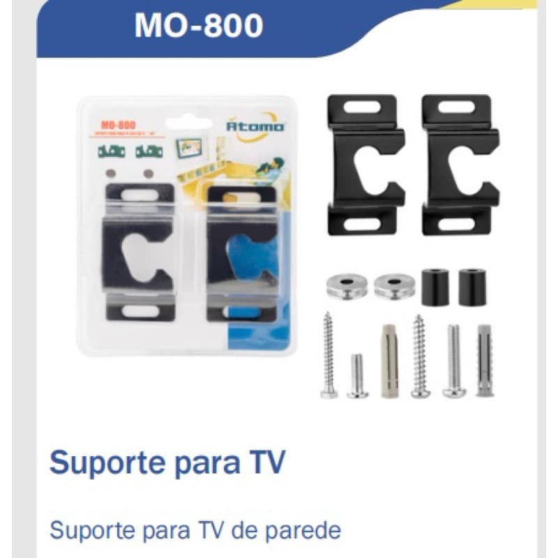 Suporte de TV Universal Fixo Atomo para TVs de 13 a 70 polegadas