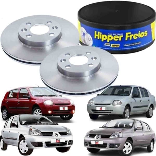 Disco Freio RENAULT  SANDERO CLIO LOGAN Motor 1.6 16v Dianteiro 4 Furos Disco Ventilado