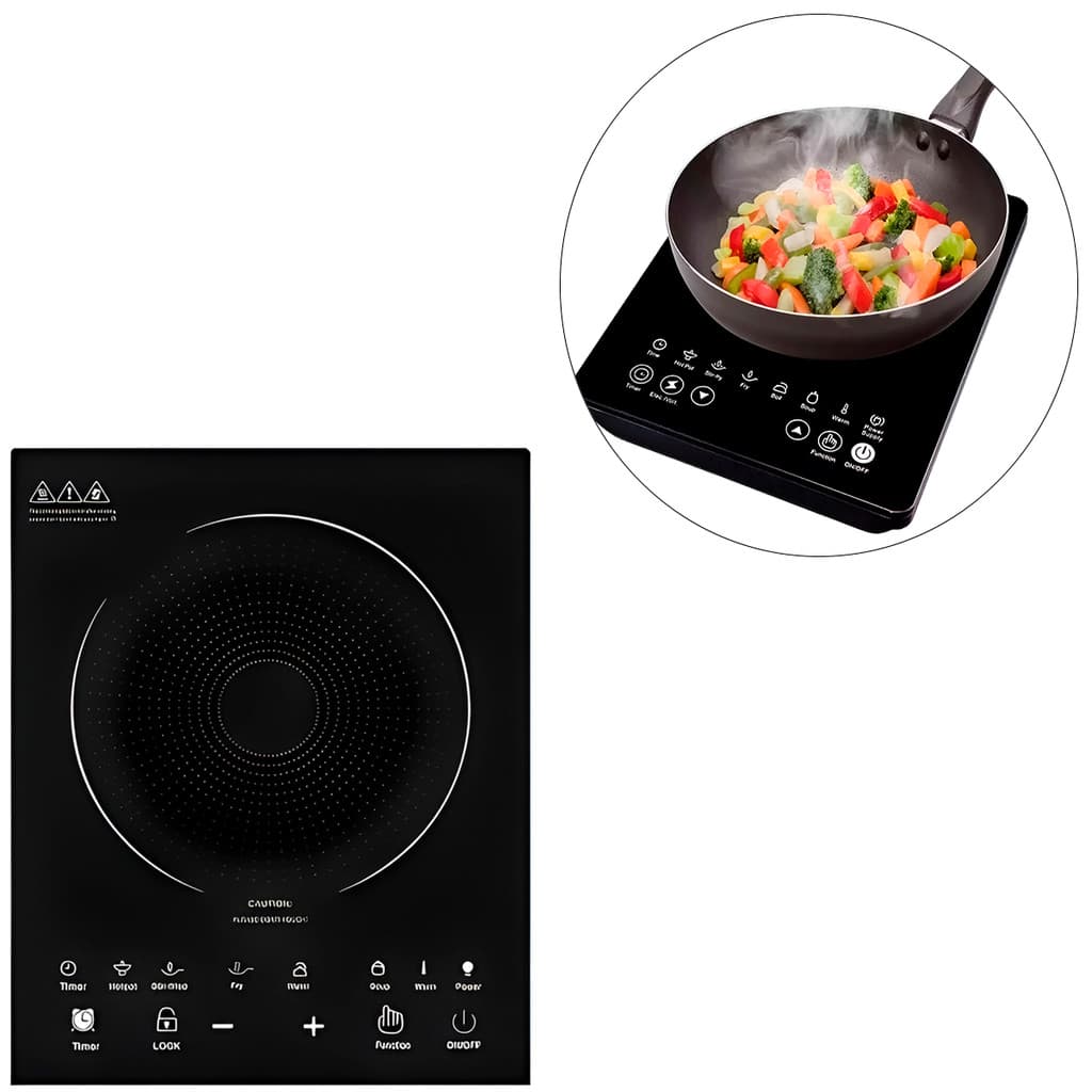 Fogão Cooktop Indução Elétrico 1 Boca Cozinha Praticidade 220V