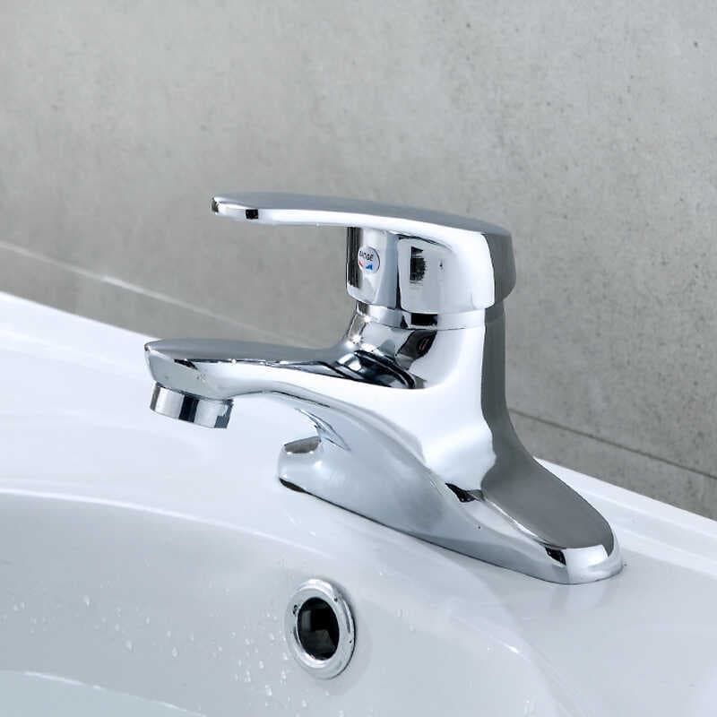 Shindas torneira de água quente e fria com furo duplo, à moda antiga, três furos, lavatório de banheiro, interruptor de 